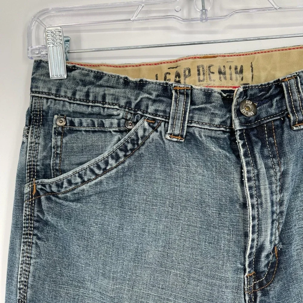 Gap Boy's Blue Straight Leg Carpenter Utility School Denim Jeans Size 16 Regular